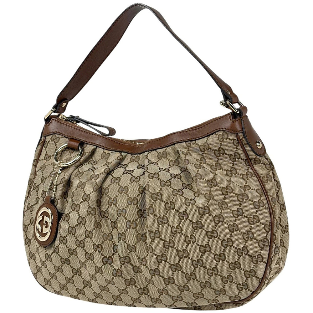 Gucci GG Sukey shoulder bag canvas brown